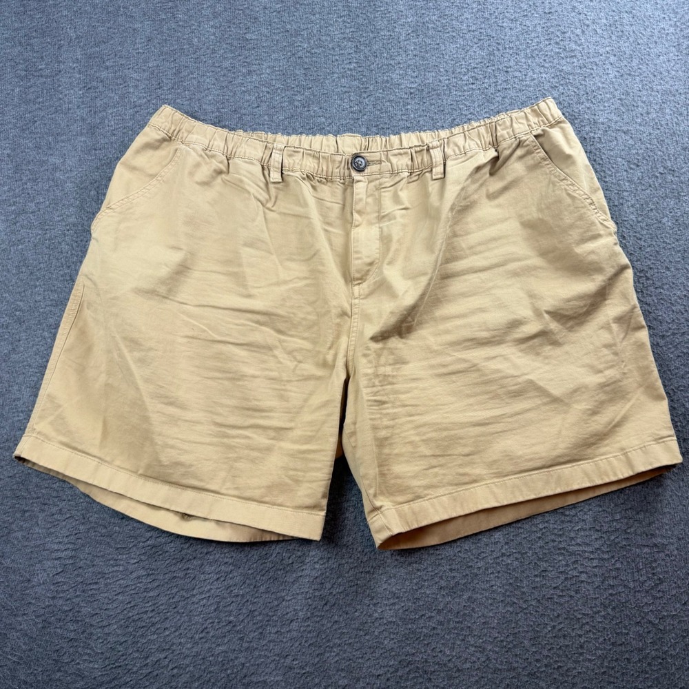Chubbies Originals Shorts Men's XXXL Tan Khaki 7 Inch Inseam Elastic Waist